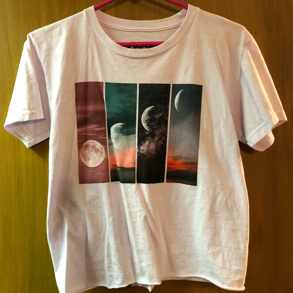 Moon Phase Cropped T-Shirt - Hot Topic